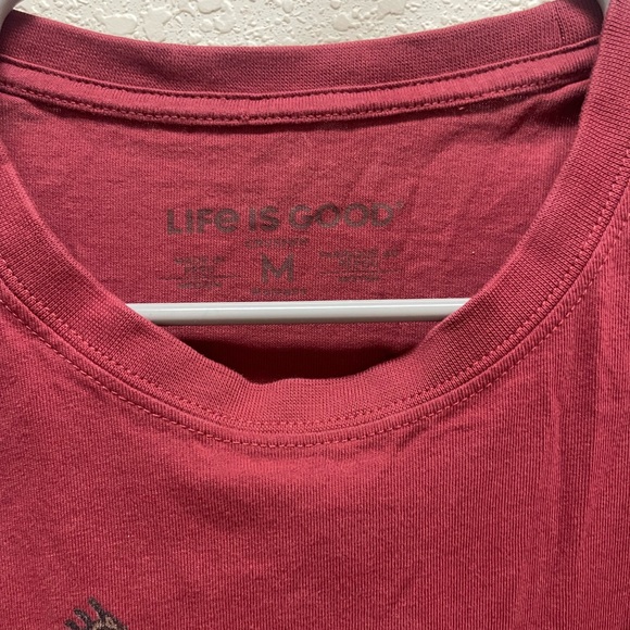 Life Is Good Kids Red Snowboarding Monkey Long Sleeve Tee - Picture 5 of 5